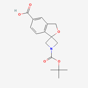 1-(tert-Butoxycarbonyl)-3'H-spiro[azetidine-3,1'-isobenzofuran]-5'-carboxylic acid