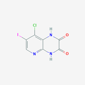 8-Chloro-7-iodopyrido[2,3-b]pyrazine-2,3(1H,4H)-dione