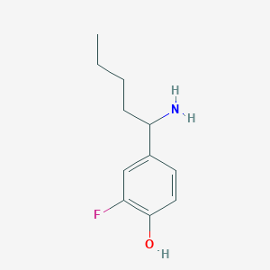 4-(1-Aminopentyl)-2-fluorophenol