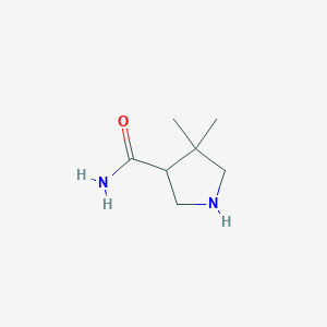 4,4-Dimethylpyrrolidine-3-carboxamide