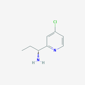 molecular formula C8H11ClN2 B12959272 (R)-1-(4-Chloropyridin-2-yl)propan-1-amine 