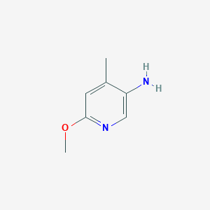 molecular formula C7H10N2O B1295932 5-Amino-2-methoxy-4-picoline CAS No. 6635-91-2