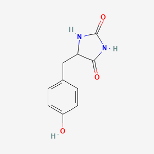 molecular formula C10H10N2O3 B1295933 5-(4-Hydroxybenzyl)imidazolidine-2,4-dione CAS No. 58942-04-4