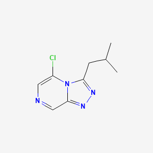 molecular formula C9H11ClN4 B12959331 5-Chloro-3-isobutyl-[1,2,4]triazolo[4,3-a]pyrazine 