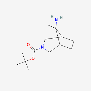 tert-Butyl 8-amino-8-methyl-3-azabicyclo[3.2.1]octane-3-carboxylate