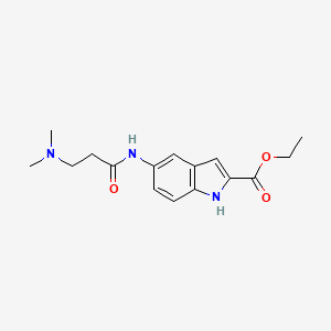 ethyl 5-(3-(dimethylamino)propanamido)-1H-indole-2-carboxylate