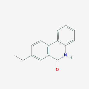 molecular formula C15H13NO B12959356 8-Ethylphenanthridin-6(5H)-one 