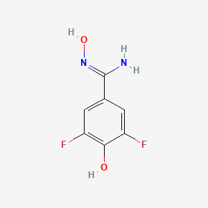 molecular formula C7H6F2N2O2 B12959367 3,5-Difluoro-N,4-dihydroxybenzimidamide 