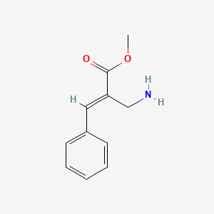 molecular formula C11H13NO2 B12959374 Methyl 2-(aminomethyl)-3-phenylacrylate 