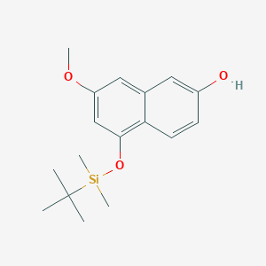 molecular formula C17H24O3Si B12959403 5-((tert-Butyldimethylsilyl)oxy)-7-methoxynaphthalen-2-ol 