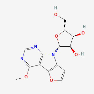 (2R,3S,4R,5R)-2-(hydroxymethyl)-5-(12-methoxy-3-oxa-7,9,11-triazatricyclo[6.4.0.02,6]dodeca-1(8),2(6),4,9,11-pentaen-7-yl)oxolane-3,4-diol