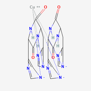 molecular formula C24H24CuN12O4-2 B12959509 Bis[(3S,6S)-3,6-bis[(1H-imidazol-4-yl-|EN3)methyl]-2,5-piperazinedione]-Copper 