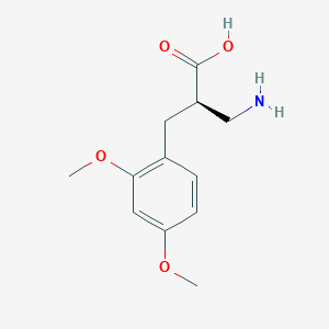 molecular formula C12H17NO4 B12959527 (R)-3-Amino-2-(2,4-dimethoxybenzyl)propanoic acid 