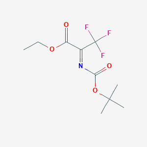 Ethyl 2-((tert-butoxycarbonyl)imino)-3,3,3-trifluoropropanoate