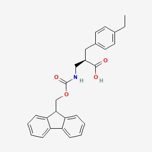 (R)-3-((((9H-Fluoren-9-yl)methoxy)carbonyl)amino)-2-(4-ethylbenzyl)propanoic acid