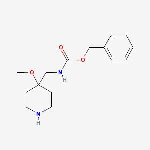 molecular formula C15H22N2O3 B12959562 Benzyl ((4-methoxypiperidin-4-yl)methyl)carbamate 