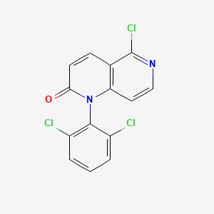 5-Chloro-1-(2,6-dichlorophenyl)-1,6-naphthyridin-2(1H)-one