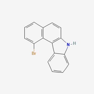 molecular formula C16H10BrN B12959566 1-Bromo-7H-benzo[c]carbazole 