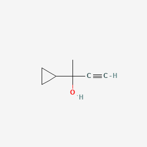 molecular formula C7H10O B1295957 2-环丙基丁-3-炔-2-醇 CAS No. 4378-02-3