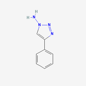 molecular formula C8H8N4 B12959587 4-Phenyl-1H-1,2,3-triazol-1-amine 