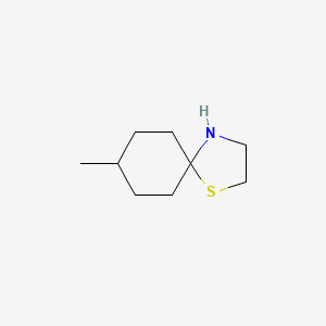 molecular formula C9H17NS B1295961 8-Methyl-1-thia-4-azaspiro[4.5]decane CAS No. 31404-03-2