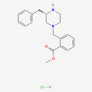 Methyl (S)-2-((3-benzylpiperazin-1-yl)methyl)benzoate hydrochloride