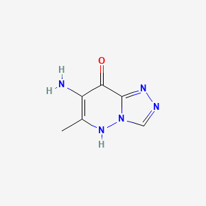 molecular formula C6H7N5O B1295962 7-Amino-6-methyl-[1,2,4]triazolo[4,3-b]pyridazin-8-ol CAS No. 32002-31-6
