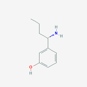 molecular formula C10H15NO B12959622 (S)-3-(1-Aminobutyl)phenol 