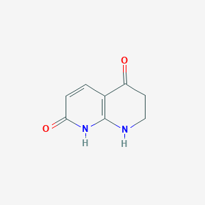 molecular formula C8H8N2O2 B12959631 7,8-Dihydro-1,8-naphthyridine-2,5(1H,6H)-dione 