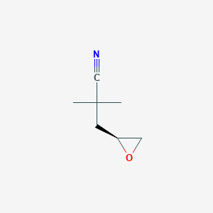 (S)-2,2-Dimethyl-3-(oxiran-2-yl)propanenitrile