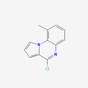 molecular formula C12H9ClN2 B12959690 4-Chloro-9-methylpyrrolo[1,2-a]quinoxaline 