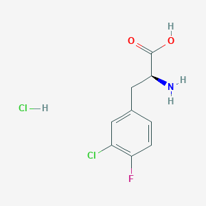 (S)-2-Amino-3-(3-chloro-4-fluorophenyl)propanoic acid hydrochloride