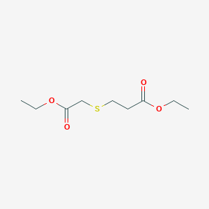 molecular formula C9H16O4S B1295973 Ethyl 3-[(2-ethoxy-2-oxoethyl)sulfanyl]propanoate CAS No. 80278-72-4