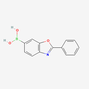 molecular formula C13H10BNO3 B12959755 (2-Phenylbenzo[d]oxazol-6-yl)boronic acid CAS No. 866332-16-3