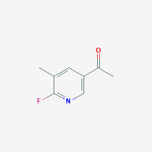 molecular formula C8H8FNO B12959769 1-(6-Fluoro-5-methylpyridin-3-YL)ethan-1-one 