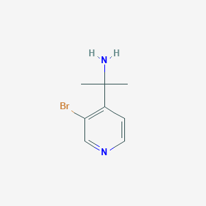 molecular formula C8H11BrN2 B12959771 2-(3-Bromopyridin-4-yl)propan-2-amine 