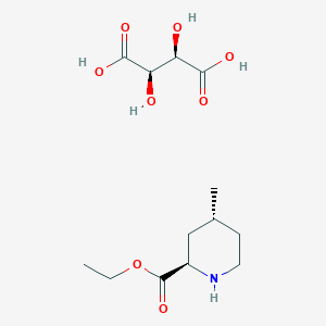 Ethyl (2R,4R)-4-methylpiperidine-2-carboxylate (2R,3R)-2,3-dihydroxysuccinate