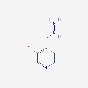 molecular formula C6H8FN3 B12959795 3-Fluoro-4-(hydrazinylmethyl)pyridine 