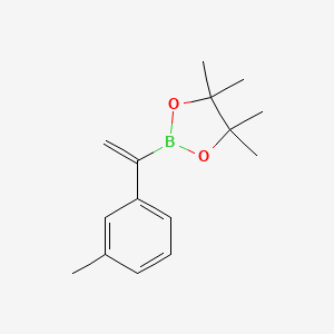 molecular formula C15H21BO2 B12959803 4,4,5,5-Tetramethyl-2-(1-(m-tolyl)vinyl)-1,3,2-dioxaborolane 