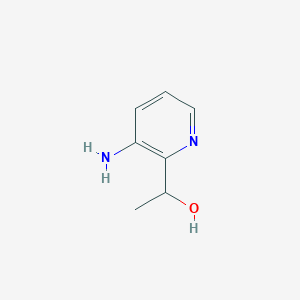 molecular formula C7H10N2O B12959827 1-(3-Amino-pyridin-2-YL)-ethanol CAS No. 954240-54-1