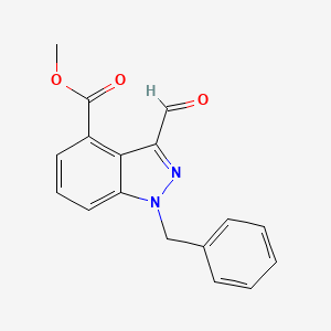 Methyl 1-benzyl-3-formyl-1h-indazole-4-carboxylate