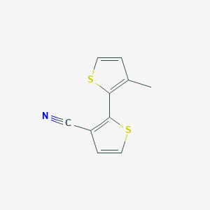 molecular formula C10H7NS2 B12959859 3'-Methyl-[2,2'-bithiophene]-3-carbonitrile 