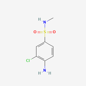 molecular formula C7H9ClN2O2S B1295986 4-氨基-3-氯-N-甲基苯磺酰胺 CAS No. 22185-74-6