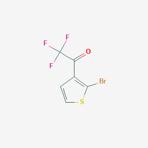 molecular formula C6H2BrF3OS B12959868 1-(2-Bromothiophen-3-yl)-2,2,2-trifluoroethan-1-one 