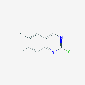 molecular formula C10H9ClN2 B12959870 2-Chloro-6,7-dimethylquinazoline 