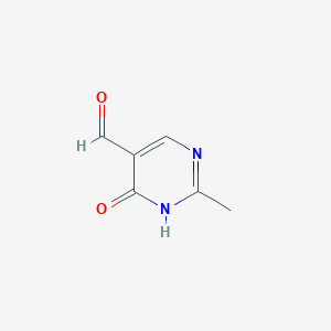 molecular formula C6H6N2O2 B12959885 2-Methyl-6-oxo-1,6-dihydropyrimidine-5-carbaldehyde 