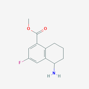 Methyl 5-amino-3-fluoro-5,6,7,8-tetrahydronaphthalene-1-carboxylate hydrochloride