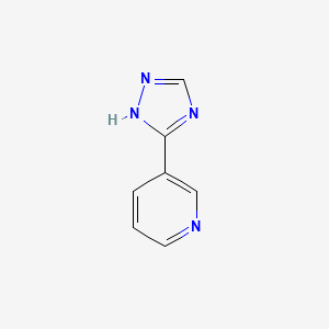 molecular formula C7H6N4 B1295991 3-(1H-1,2,4-三唑-3-基)吡啶 CAS No. 23195-63-3