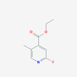 molecular formula C9H10FNO2 B12959944 Ethyl 2-fluoro-5-methylisonicotinate 