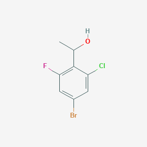 1-(4-Bromo-2-chloro-6-fluorophenyl)ethan-1-ol